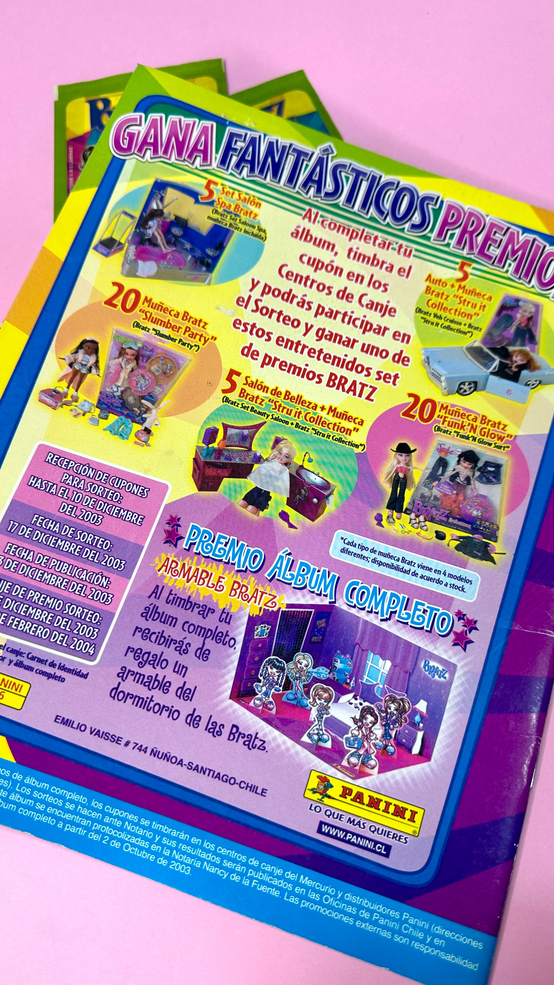 Álbum Bratz + sobres