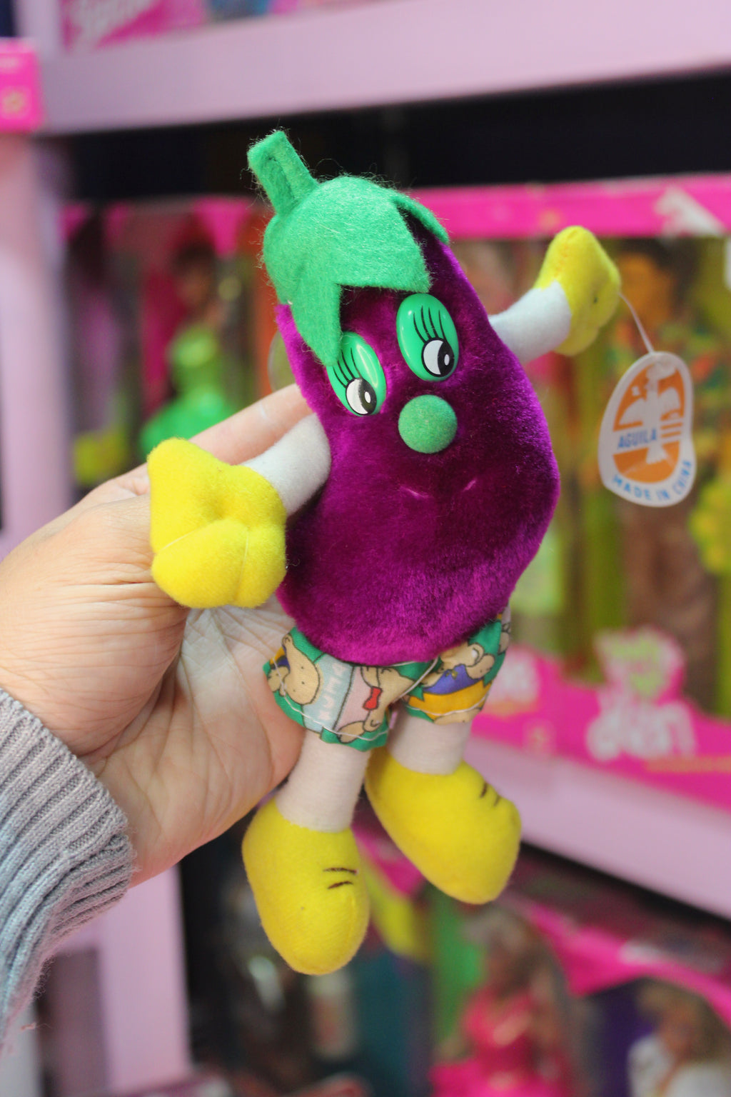 Peluche de berenjena