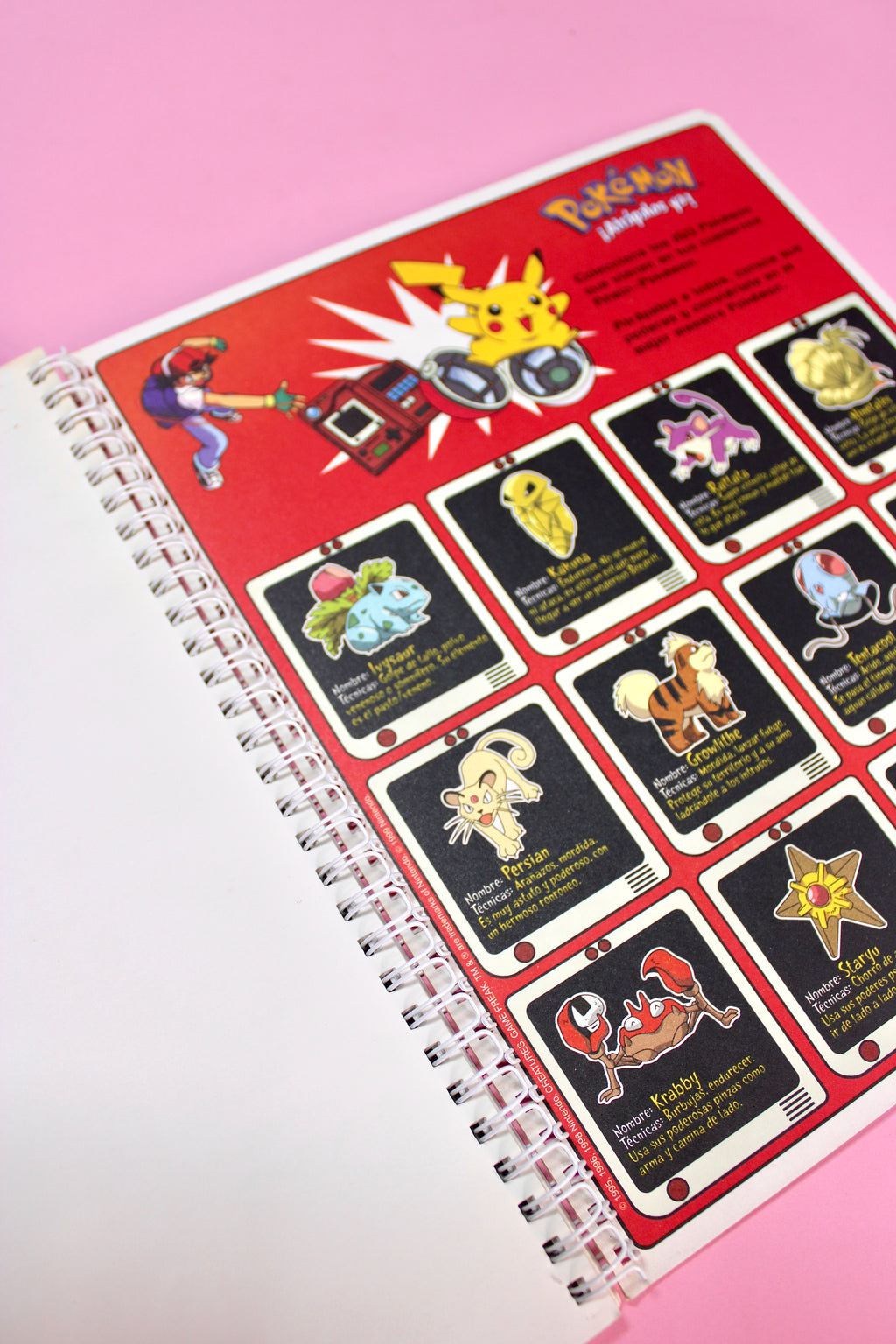 Pokemon - cuaderno